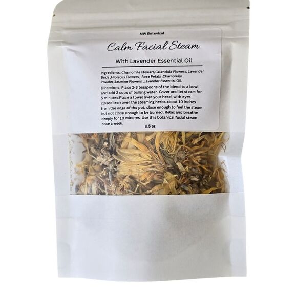 Sugarwish Spa Giftbox Set Calm Facial Steam & Warm Amber Bath Bomb - Picture 6 of 16